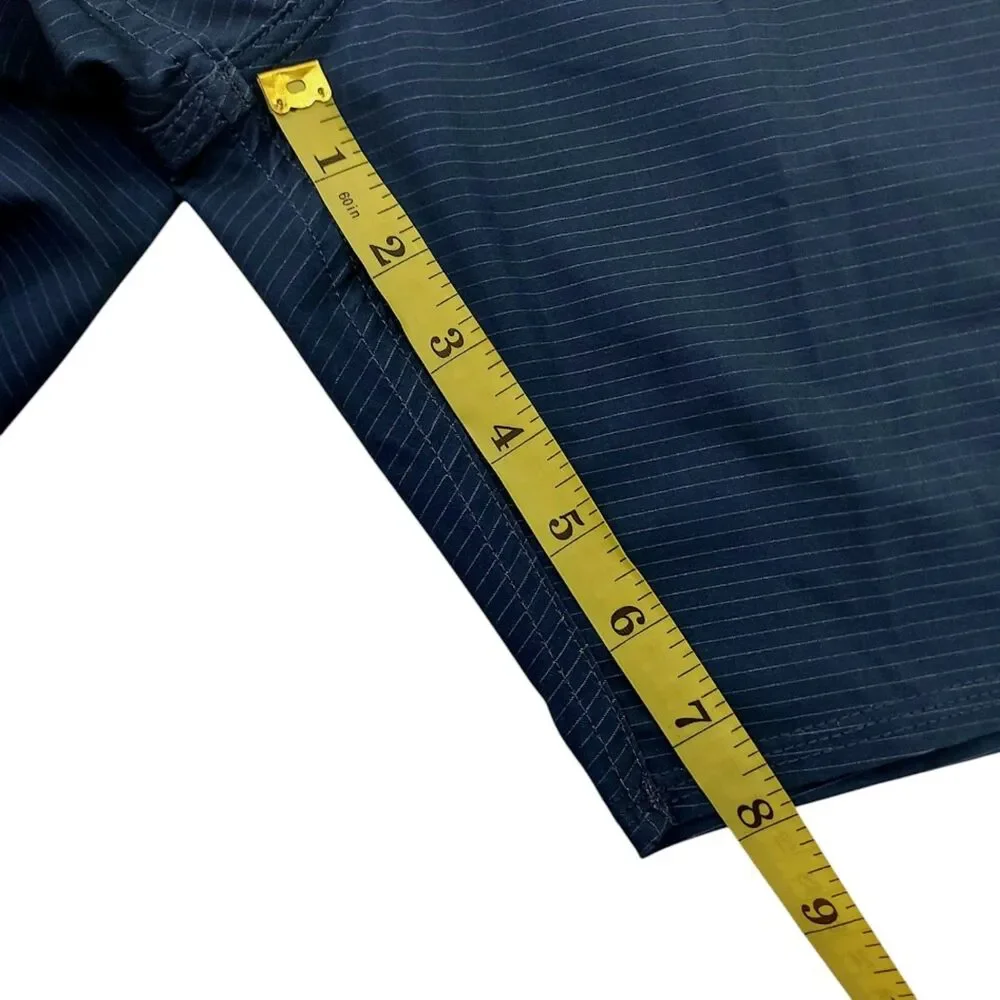 Quiksilver Board Shorts Mens 38 Navy Color Block Performance Swim Surf Trunks